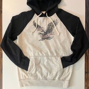 NWT American Eagle Vintage Est 1977 Print Classic Fit Hoodie
